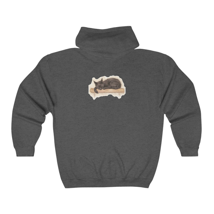 Sleeping Black Cat Hoodie - Cozy & Cute Hoodie - Blululi