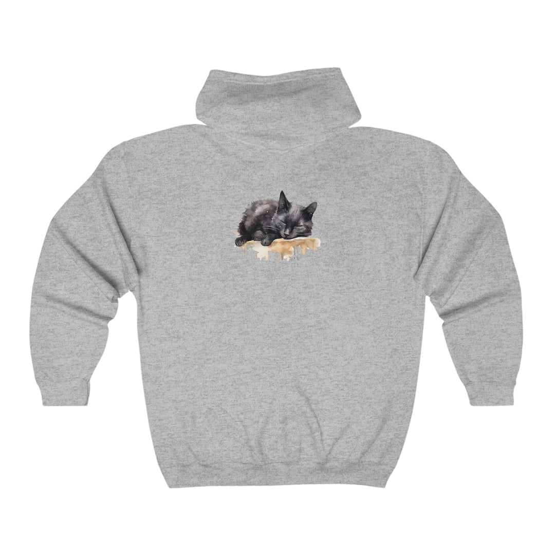 Sleeping Black Cat Hoodie - Cozy & Cute Hoodie - Blululi