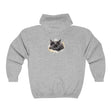 Sleeping Black Cat Watercolor Hoodie Hoodie - Blululi