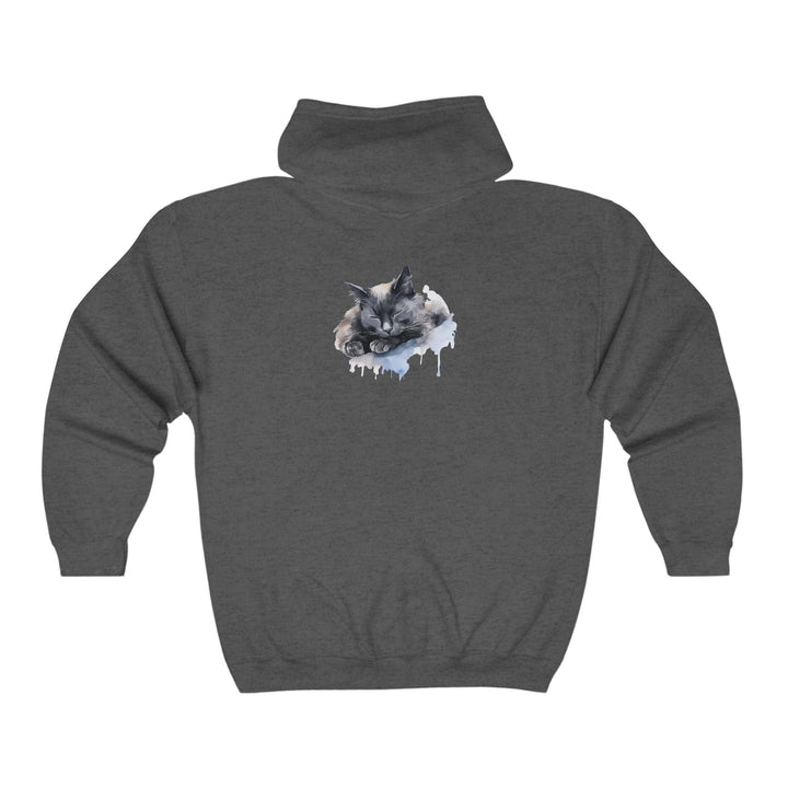 Sleeping Cat Watercolor Hoodie - Cozy & Cute Hoodie - Blululi