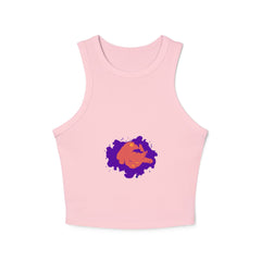 Sleeping Cat Watercolor Racerback Tank Top Tank Top - Blululi