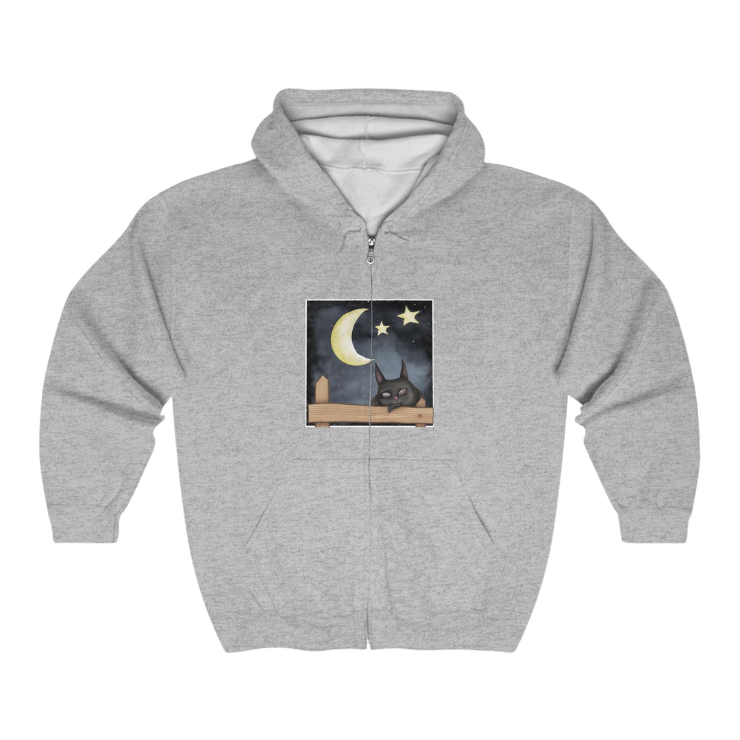 Sleepy Cat Moon Night Hoodie Hoodie - Blululi