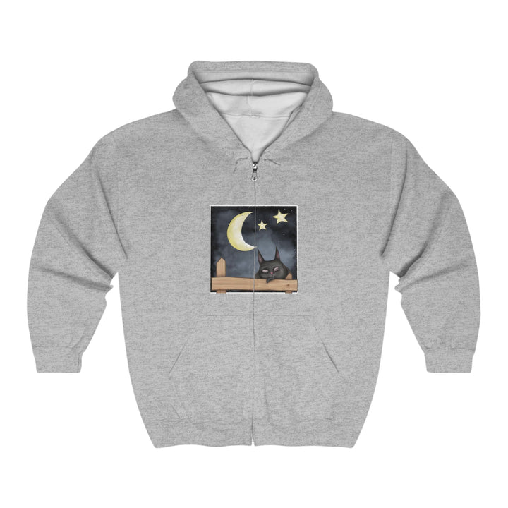 Sleepy Cat Moon Night Hoodie Hoodie - Blululi