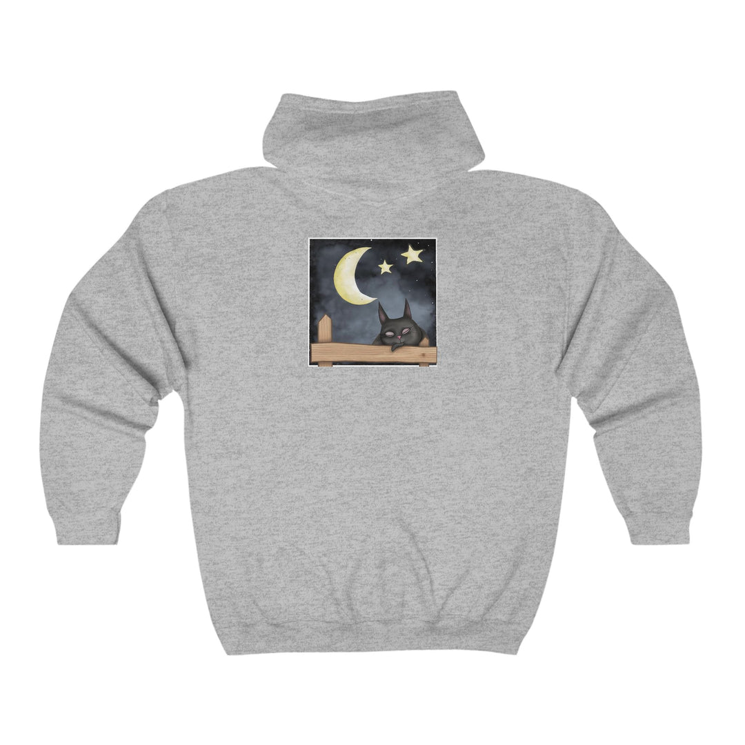 Sleepy Cat Moon Night Hoodie Hoodie - Blululi