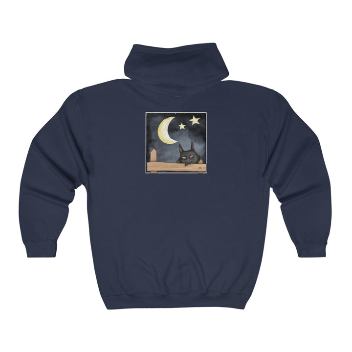 Sleepy Cat Moon Night Hoodie Hoodie - Blululi