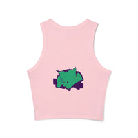 Sleepy Cat Watercolor Racerback Tank Top Tank Top - Blululi