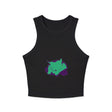 Sleepy Cat Watercolor Racerback Tank Top Tank Top - Blululi