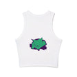 Sleepy Cat Watercolor Racerback Tank Top Tank Top - Blululi