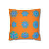 Snowflakes pillowcase for bed - Spun Polyester Square Pillowcase Mandala Art - Original Fine Art - Hand - drawn, Sunset Glow - Blululi