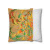 Spun Polyester Square Pillowcase Mandala Art - Original Fine Art - Hand - drawn - Dune - Blululi