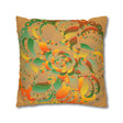 Spun Polyester Square Pillowcase Mandala Art - Original Fine Art - Hand - drawn - Dune - Blululi