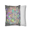 Spun Polyester Square Pillowcase Mandala Art - Original Fine Art - Hand - drawn - Pastel colors - Blululi