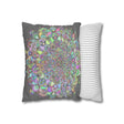 Spun Polyester Square Pillowcase Mandala Art - Original Fine Art - Hand - drawn - Pastel colors - Blululi