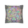 Spun Polyester Square Pillowcase Mandala Art - Original Fine Art - Hand - drawn - Pastel colors - Blululi