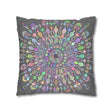 Spun Polyester Square Pillowcase Mandala Art - Original Fine Art - Hand - drawn - Pastel colors - Blululi