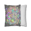 Spun Polyester Square Pillowcase Mandala Art - Original Fine Art - Hand - drawn - Pastel colors - Blululi