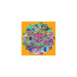 Square Matte Paper Poster Featuring Hand - Drawn Bright Mandala Art - Orange - Blululi