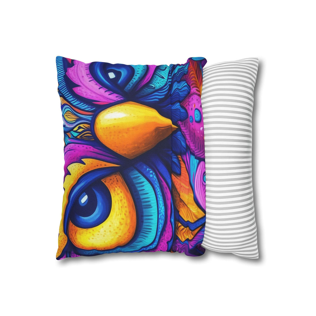 Square Pillowcase - Colorful Howl Design for Nature Inspired Lifestyle Home Decor - Blululi