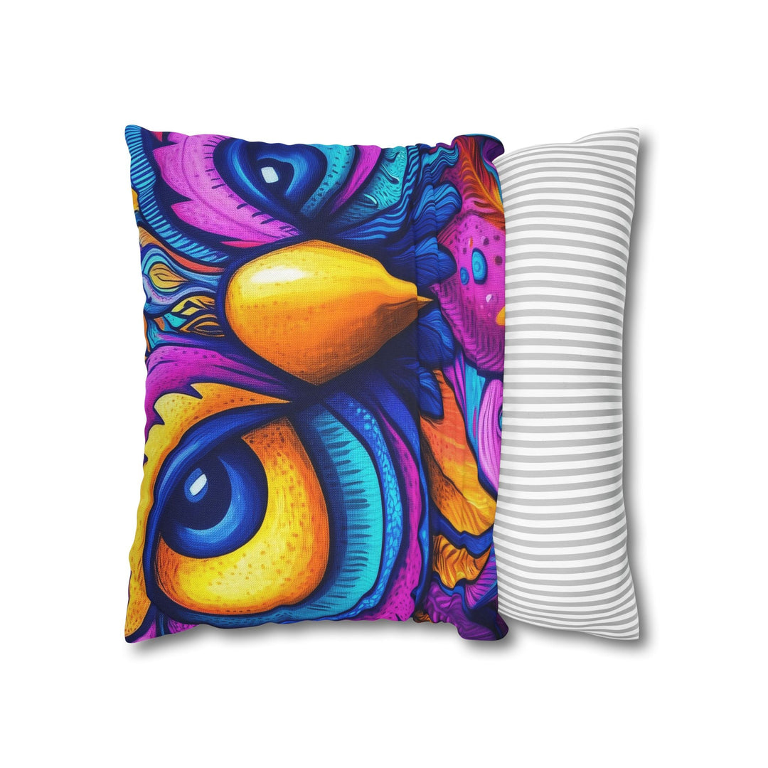 Square Pillowcase - Colorful Howl Design for Nature Inspired Lifestyle Home Decor - Blululi