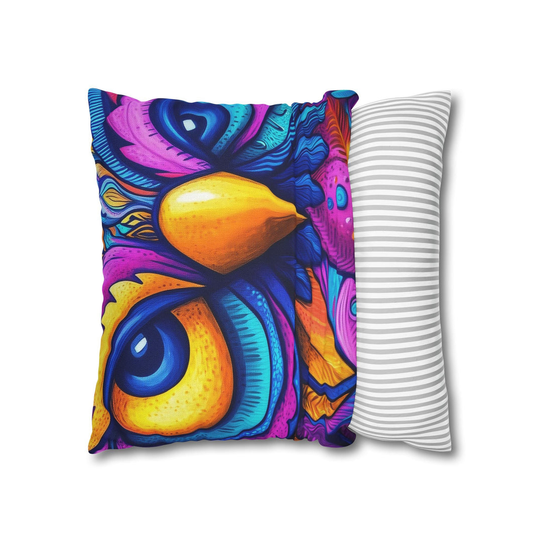 Square Pillowcase - Colorful Howl Design for Nature Inspired Lifestyle Home Decor - Blululi