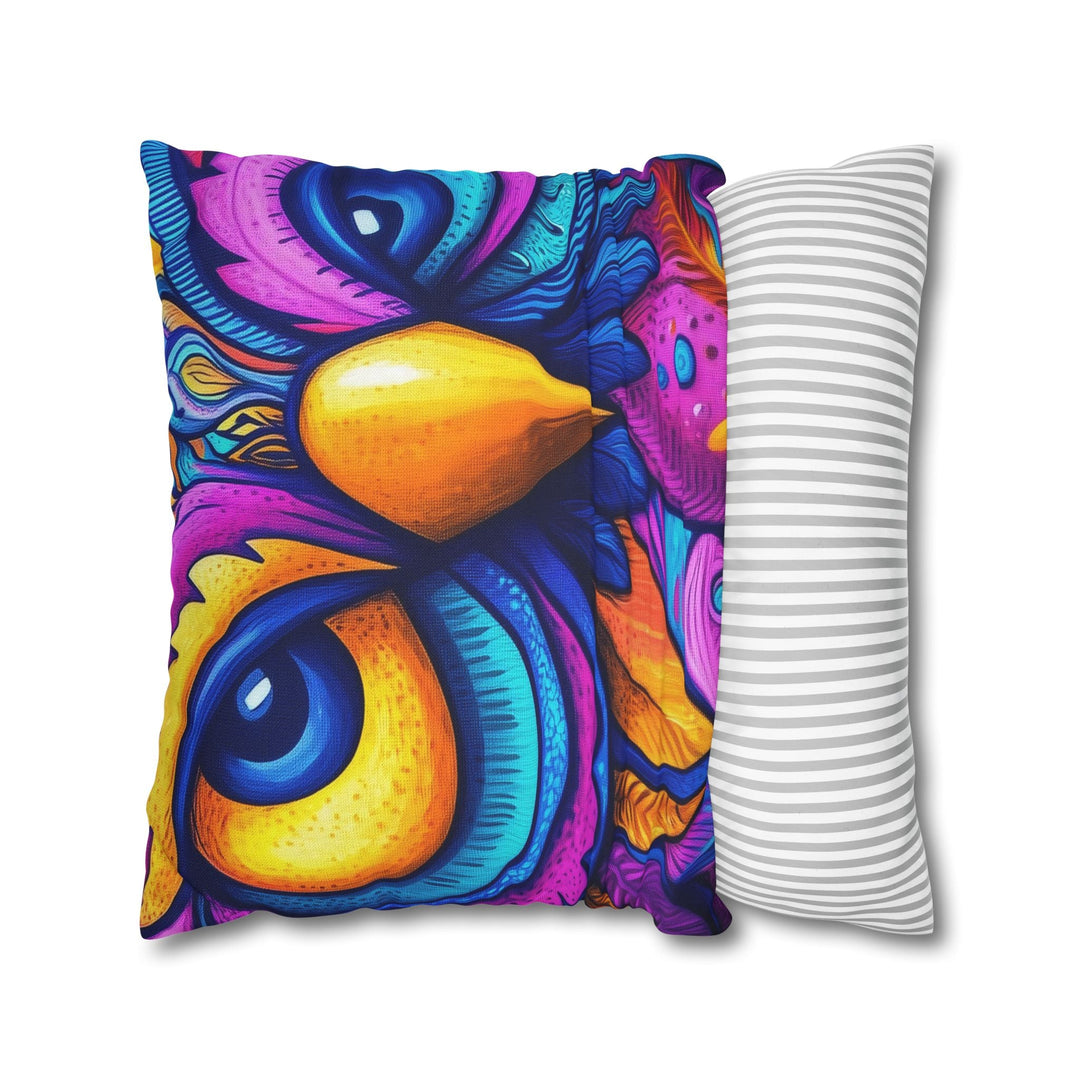 Square Pillowcase - Colorful Howl Design for Nature Inspired Lifestyle Home Decor - Blululi