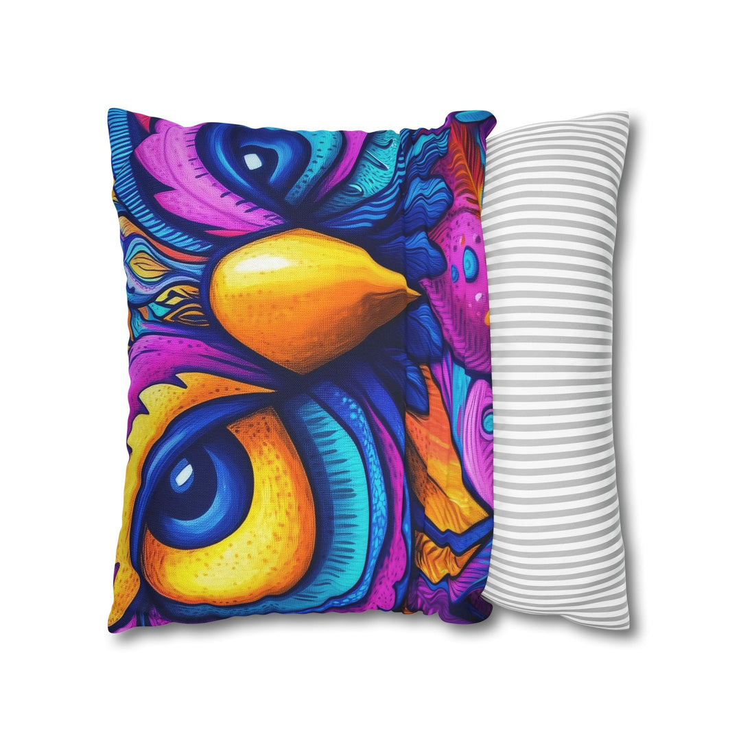 Square Pillowcase - Colorful Howl Design for Nature Inspired Lifestyle Home Decor - Blululi