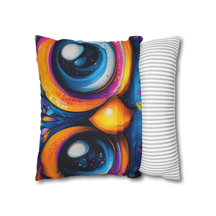 Square Pillowcase - Cute Colorful Howl Design for Nature Inspired Lifestyle Home Decor - Blululi