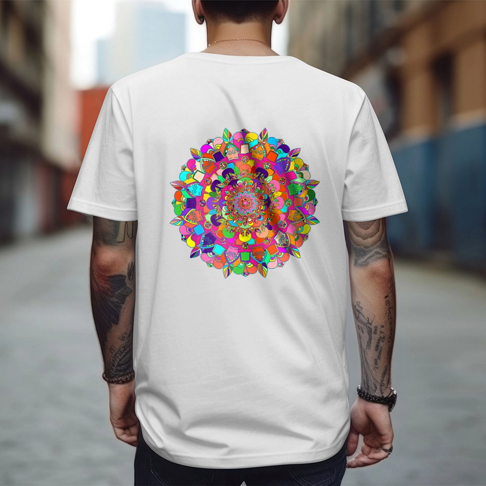 T-Shirt Unisex Large - Soft Large T-Shirt with Hand - Drawn Mandala Art T-Shirt Unisex Large - Blululi