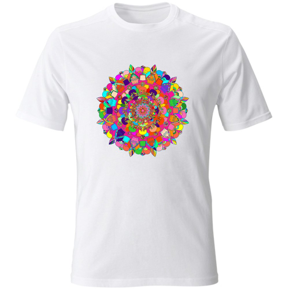 T-Shirt Unisex Large - Soft Large T-Shirt with Hand - Drawn Mandala Art T-Shirt Unisex Large - Blululi