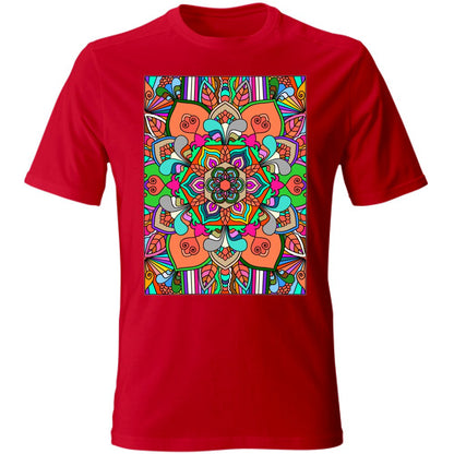 T-Shirt Unisex - Soft Cotton T-Shirt with Hand - Drawn Mandala T-Shirt Unisex - Blululi