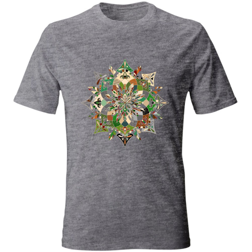 T-Shirt Unisex - Soft T-Shirt with Hand - Drawn Mandala Art T-Shirt Unisex - Blululi