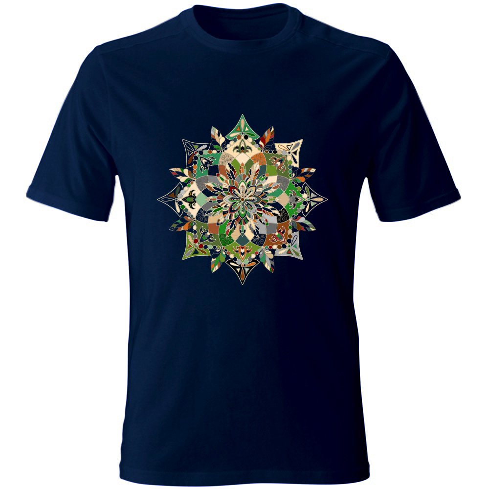 T-Shirt Unisex - Soft T-Shirt with Hand - Drawn Mandala Art T-Shirt Unisex - Blululi