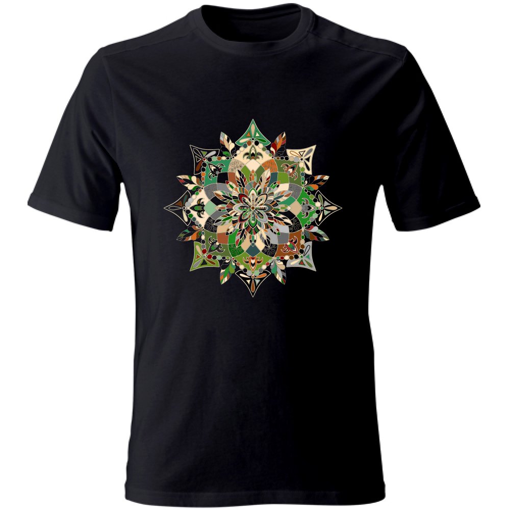 T-Shirt Unisex - Soft T-Shirt with Hand - Drawn Mandala Art T-Shirt Unisex - Blululi