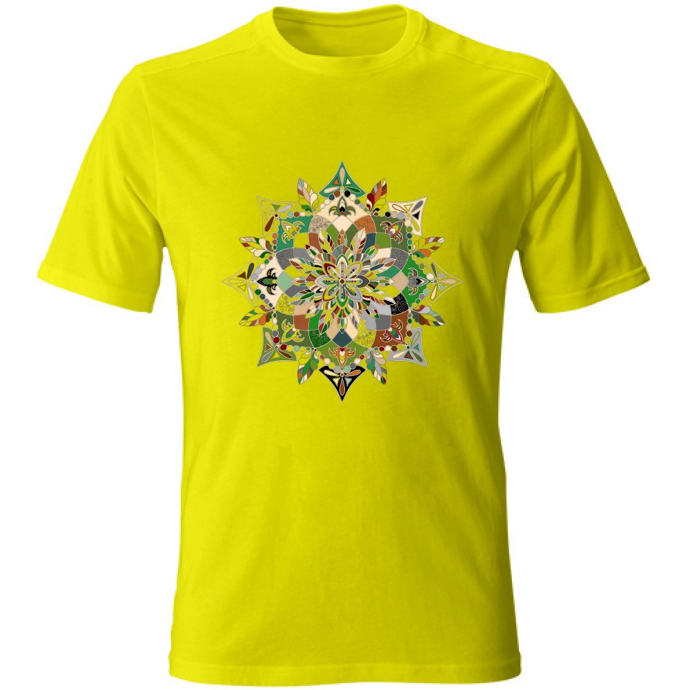 T-Shirt Unisex - Soft T-Shirt with Hand - Drawn Mandala Art T-Shirt Unisex - Blululi