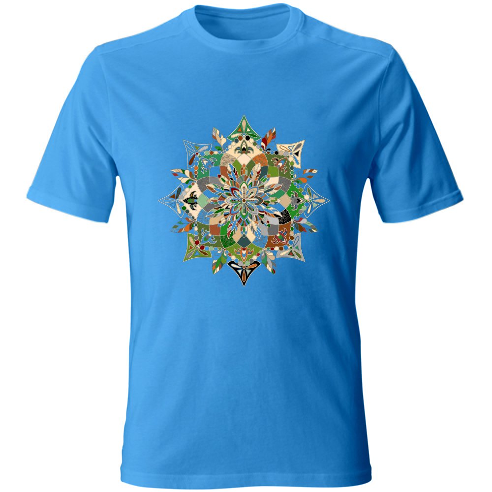 T-Shirt Unisex - Soft T-Shirt with Hand - Drawn Mandala Art T-Shirt Unisex - Blululi