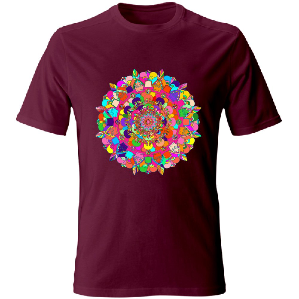 T-Shirt Unisex - Soft T-Shirt with Hand - Drawn Mandala Art T-Shirt Unisex - Blululi