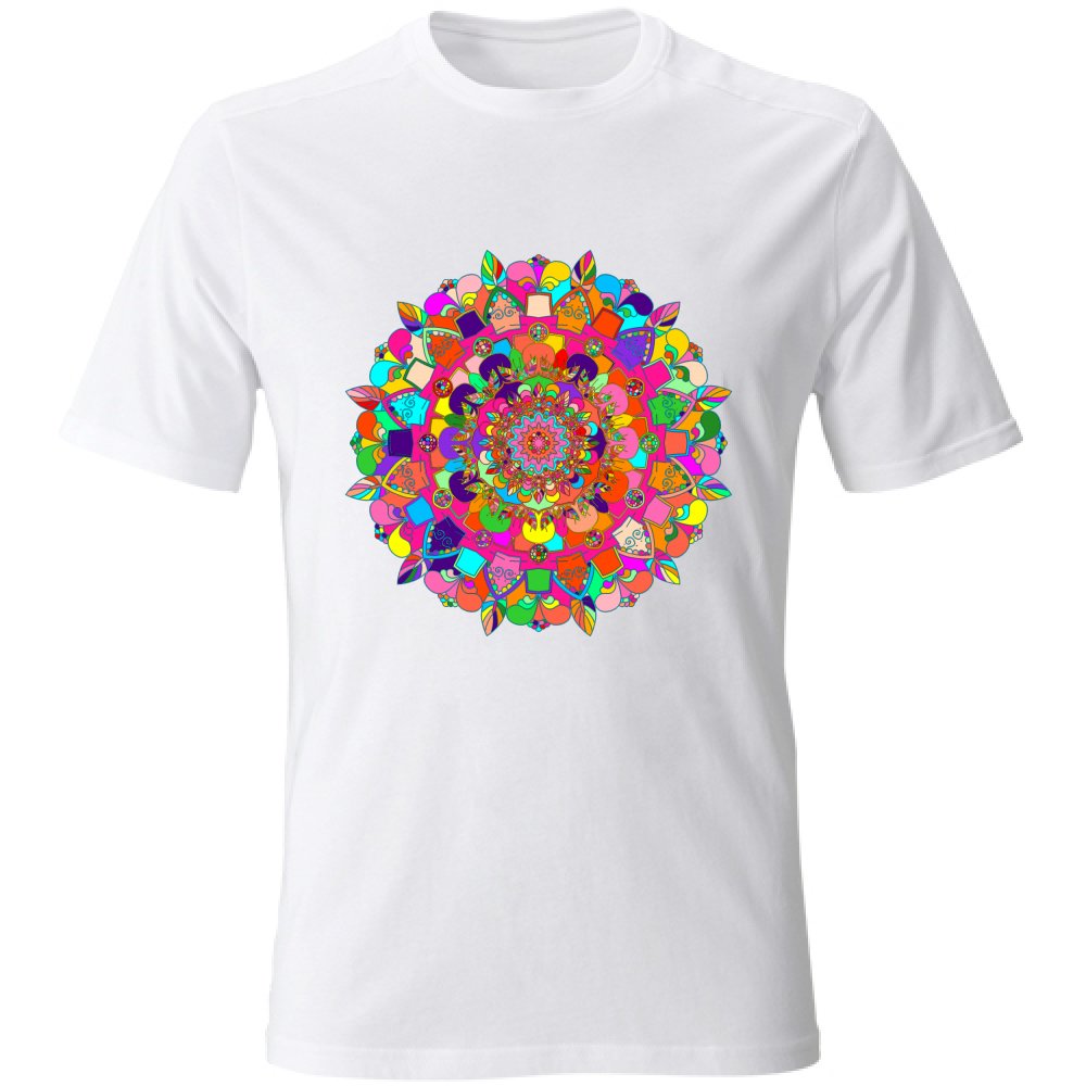 T-Shirt Unisex - Soft T-Shirt with Hand - Drawn Mandala Art T-Shirt Unisex - Blululi