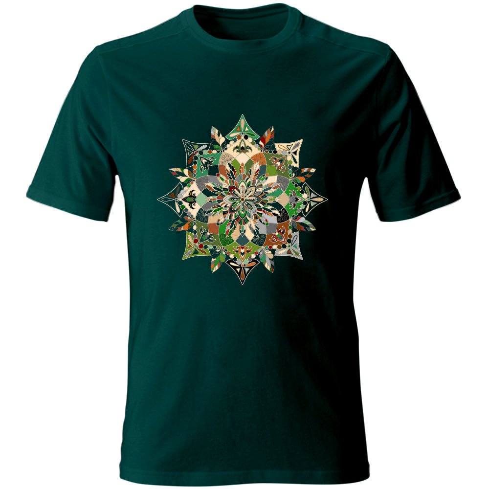 T-Shirt Unisex - Soft T-Shirt with Hand - Drawn Mandala Art T-Shirt Unisex - Blululi