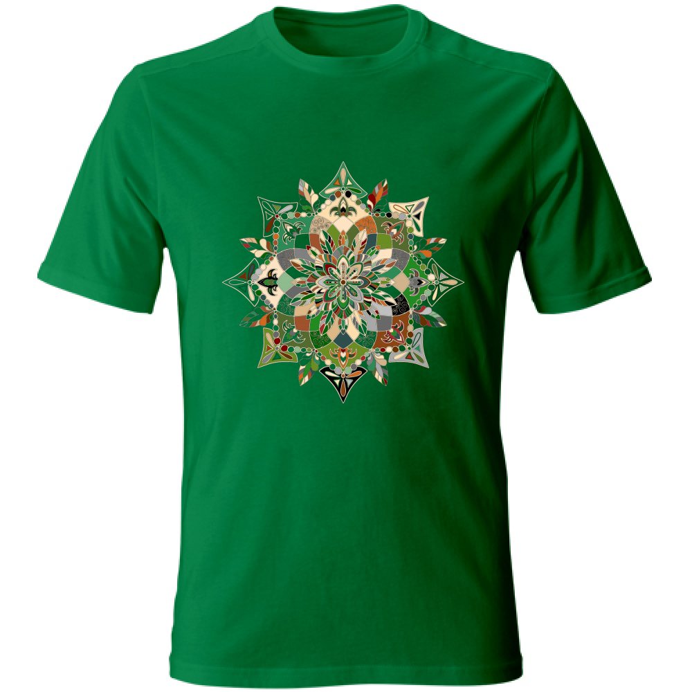 T-Shirt Unisex - Soft T-Shirt with Hand - Drawn Mandala Art T-Shirt Unisex - Blululi