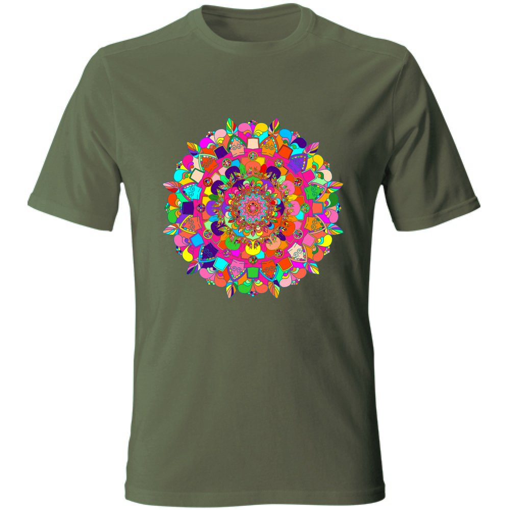 T-Shirt Unisex - Soft T-Shirt with Hand - Drawn Mandala Art T-Shirt Unisex - Blululi