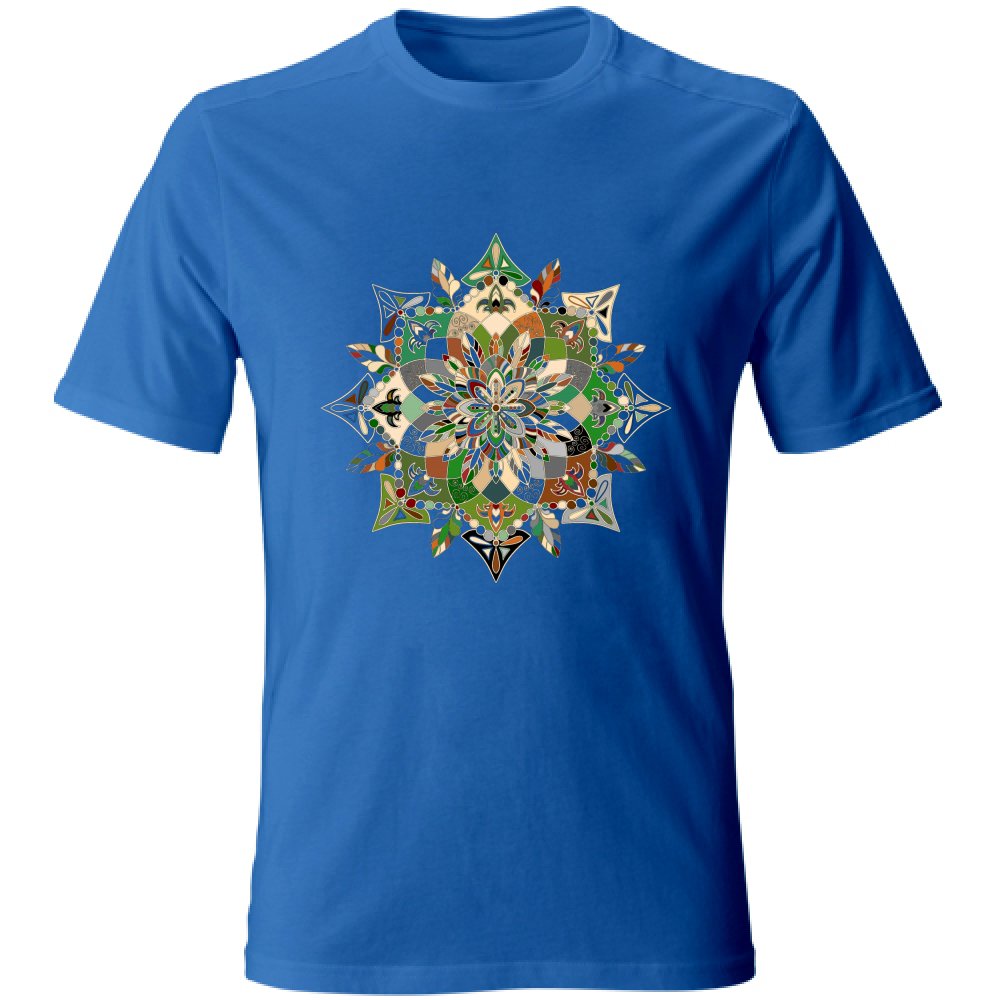 T-Shirt Unisex - Soft T-Shirt with Hand - Drawn Mandala Art T-Shirt Unisex - Blululi