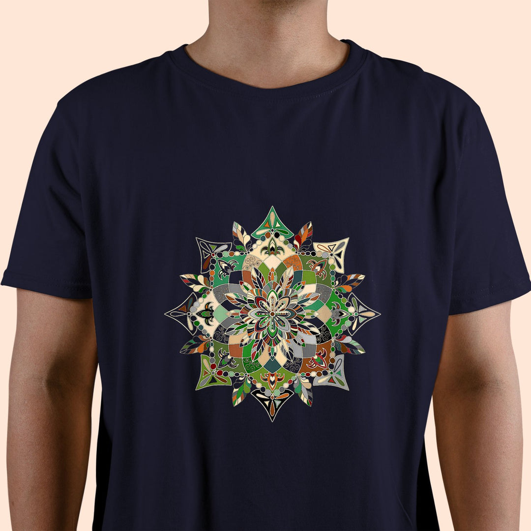 T-Shirt Unisex - Soft T-Shirt with Hand - Drawn Mandala Art T-Shirt Unisex - Blululi