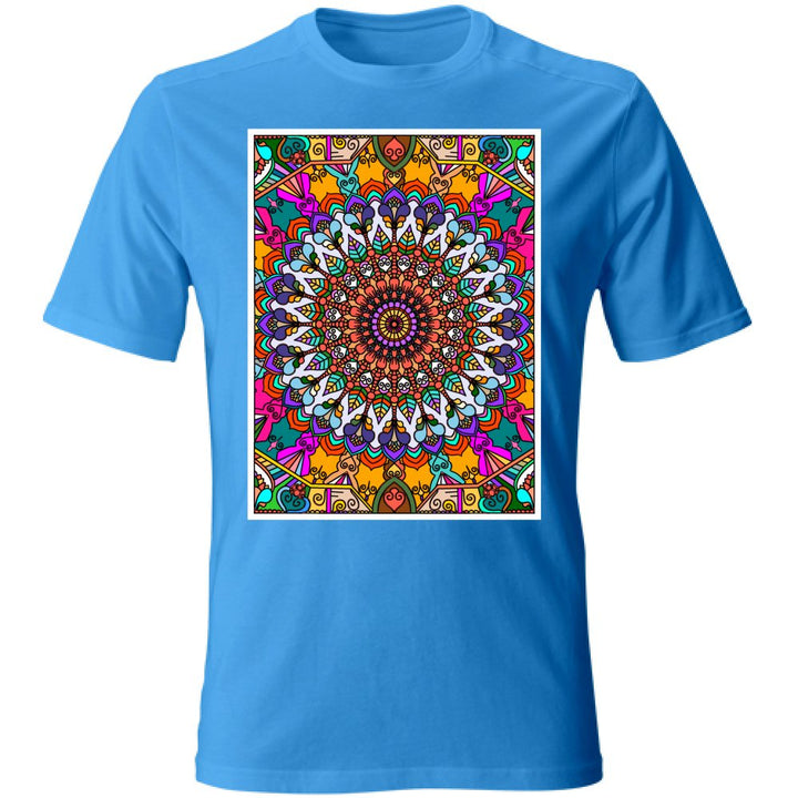 T - Shirt Unisex Unisex T - Shirt with Hand - Drawn Mandala Art - Blululi