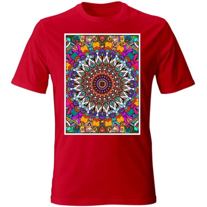 T - Shirt Unisex Unisex T - Shirt with Hand - Drawn Mandala Art - Blululi