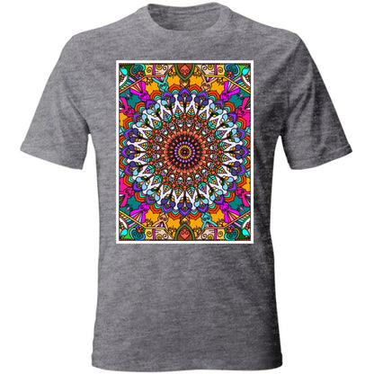 T - Shirt Unisex Unisex T - Shirt with Hand - Drawn Mandala Art - Blululi