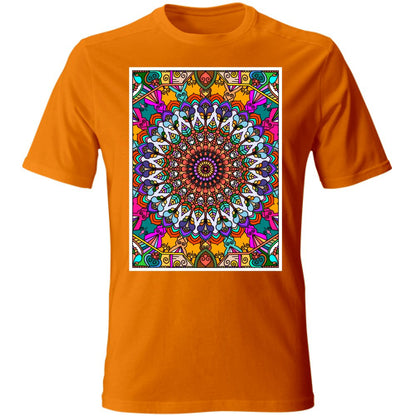 T - Shirt Unisex Unisex T - Shirt with Hand - Drawn Mandala Art - Blululi