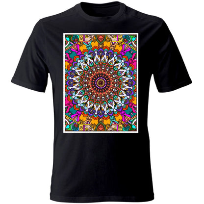 T - Shirt Unisex Unisex T - Shirt with Hand - Drawn Mandala Art - Blululi