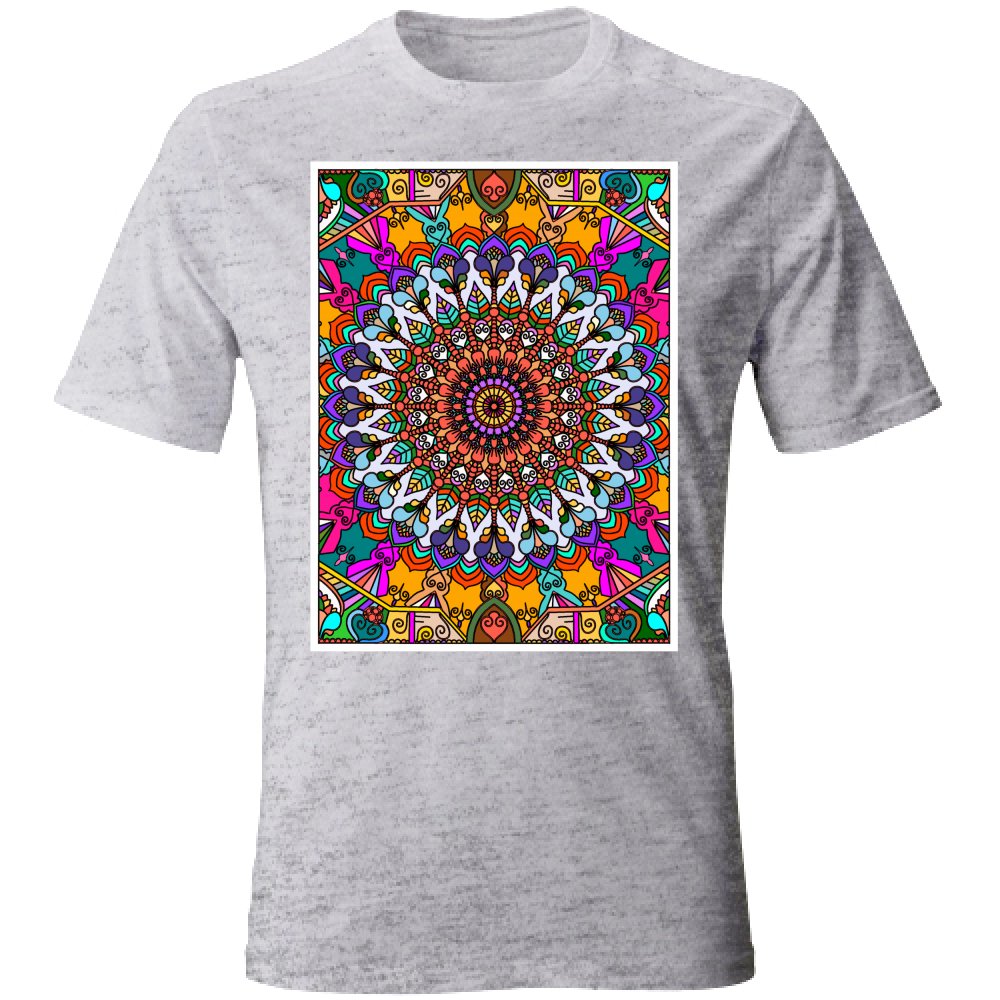 T - Shirt Unisex Unisex T - Shirt with Hand - Drawn Mandala Art - Blululi