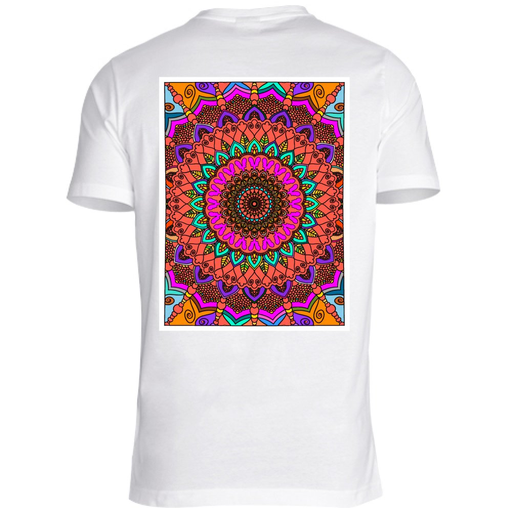 T - Shirt Unisex Unisex T - Shirt with Hand - Drawn Mandala Art - Blululi