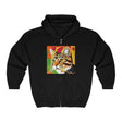 Tabby Cat Pop Art Hoodie - Savanna Animal Design Hoodie - Blululi